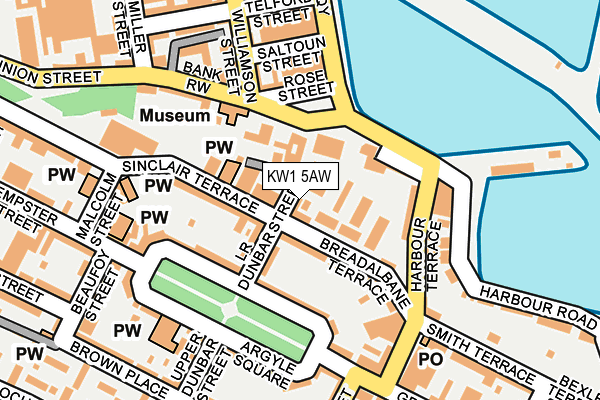 KW1 5AW map - OS OpenMap – Local (Ordnance Survey)