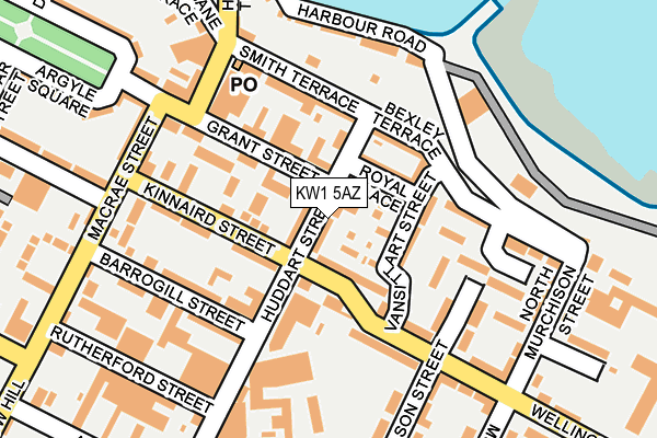 KW1 5AZ map - OS OpenMap – Local (Ordnance Survey)