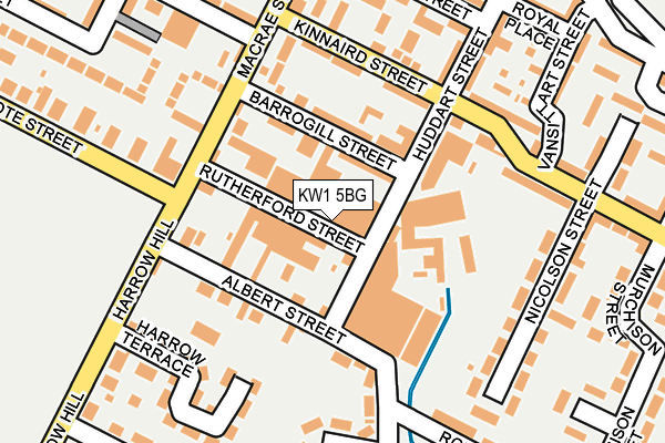 KW1 5BG map - OS OpenMap – Local (Ordnance Survey)