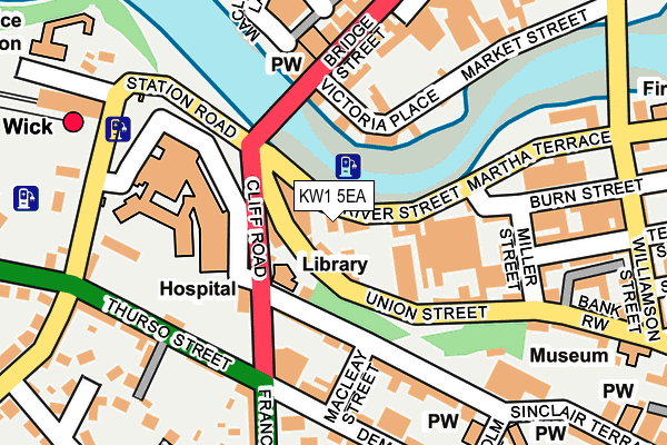 KW1 5EA map - OS OpenMap – Local (Ordnance Survey)