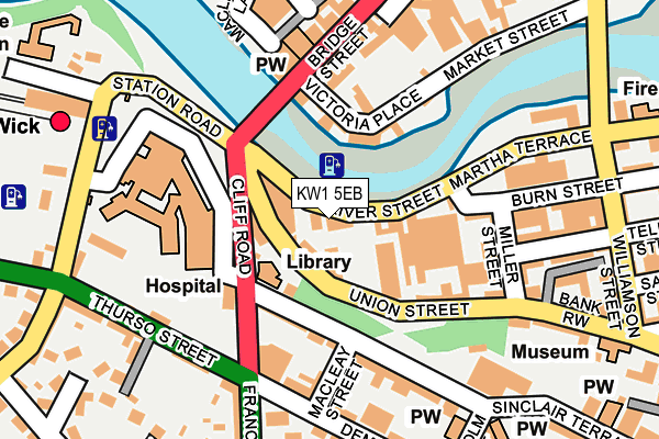 KW1 5EB map - OS OpenMap – Local (Ordnance Survey)