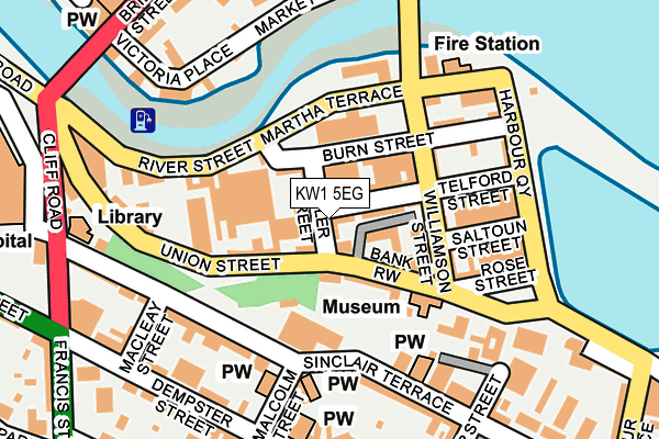 KW1 5EG map - OS OpenMap – Local (Ordnance Survey)