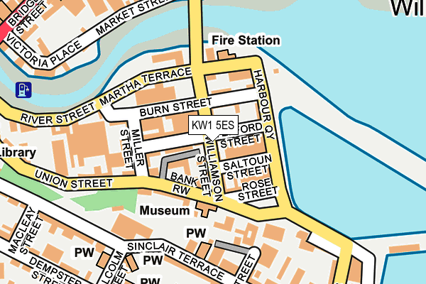 KW1 5ES map - OS OpenMap – Local (Ordnance Survey)