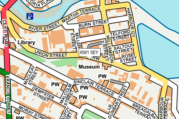 KW1 5EY map - OS OpenMap – Local (Ordnance Survey)