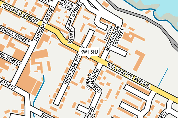 KW1 5HJ map - OS OpenMap – Local (Ordnance Survey)