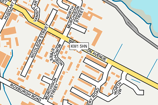 KW1 5HN map - OS OpenMap – Local (Ordnance Survey)