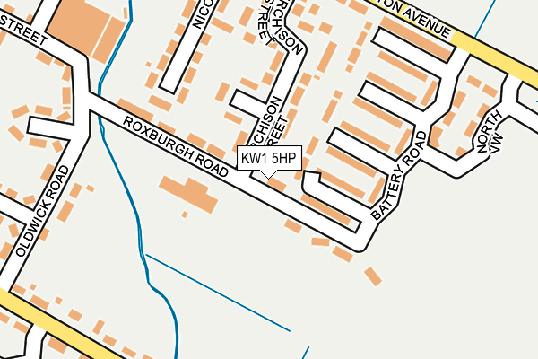 KW1 5HP map - OS OpenMap – Local (Ordnance Survey)