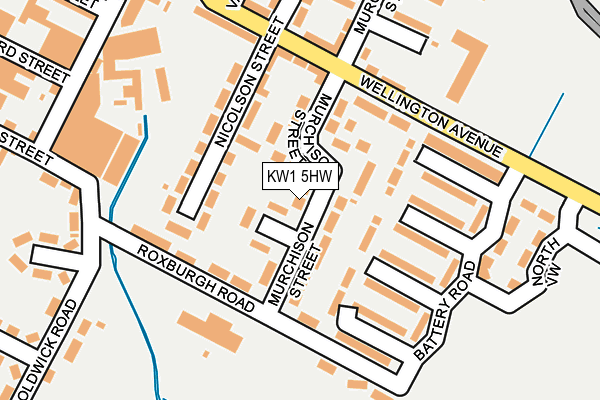 KW1 5HW map - OS OpenMap – Local (Ordnance Survey)