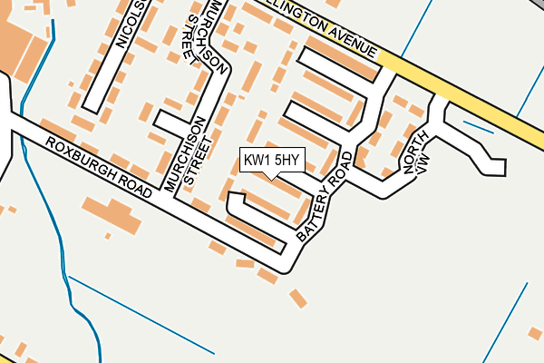 KW1 5HY map - OS OpenMap – Local (Ordnance Survey)