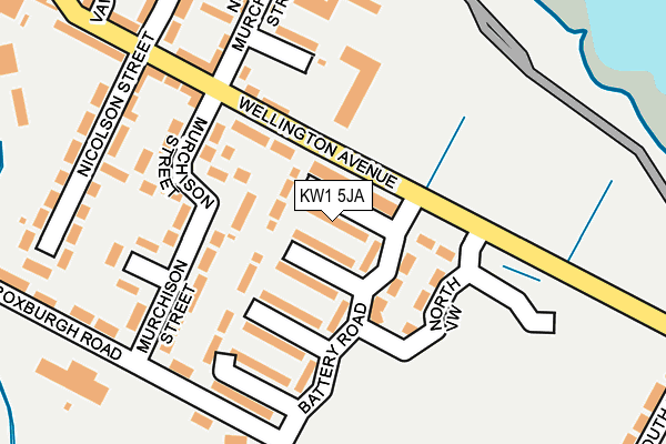 KW1 5JA map - OS OpenMap – Local (Ordnance Survey)