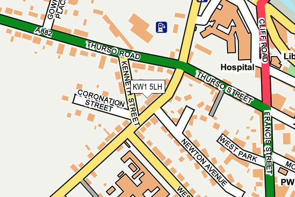 KW1 5LH map - OS OpenMap – Local (Ordnance Survey)