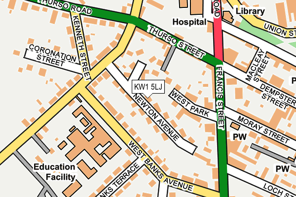 KW1 5LJ map - OS OpenMap – Local (Ordnance Survey)