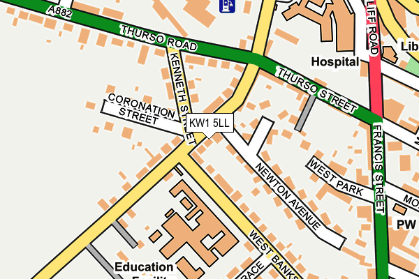 KW1 5LL map - OS OpenMap – Local (Ordnance Survey)