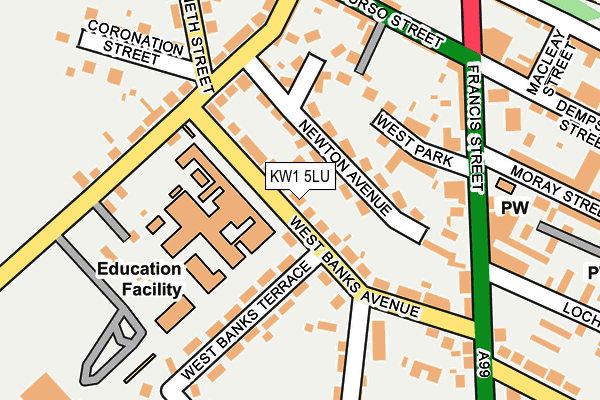 KW1 5LU map - OS OpenMap – Local (Ordnance Survey)