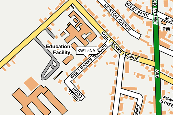 KW1 5NA map - OS OpenMap – Local (Ordnance Survey)