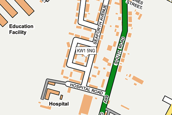 KW1 5NG map - OS OpenMap – Local (Ordnance Survey)