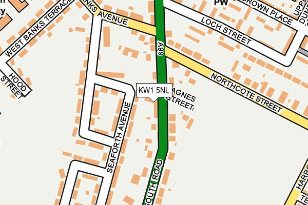 KW1 5NL map - OS OpenMap – Local (Ordnance Survey)