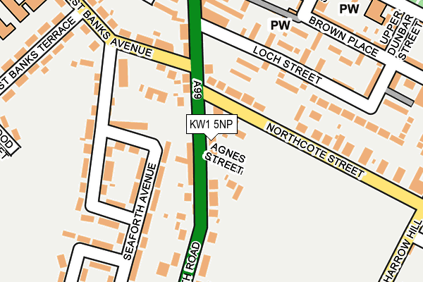 KW1 5NP map - OS OpenMap – Local (Ordnance Survey)