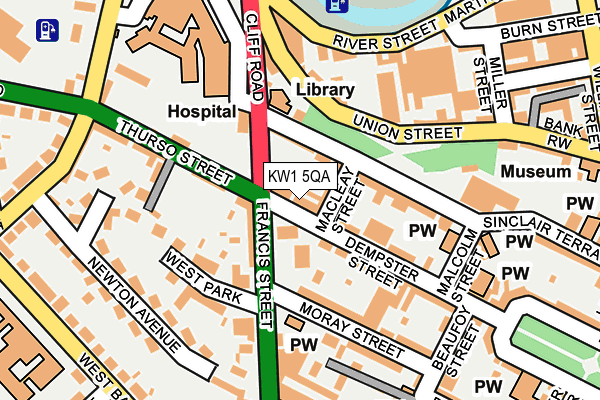 KW1 5QA map - OS OpenMap – Local (Ordnance Survey)