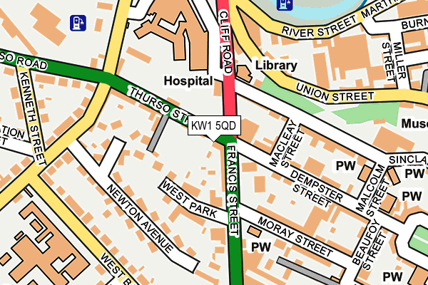 KW1 5QD map - OS OpenMap – Local (Ordnance Survey)