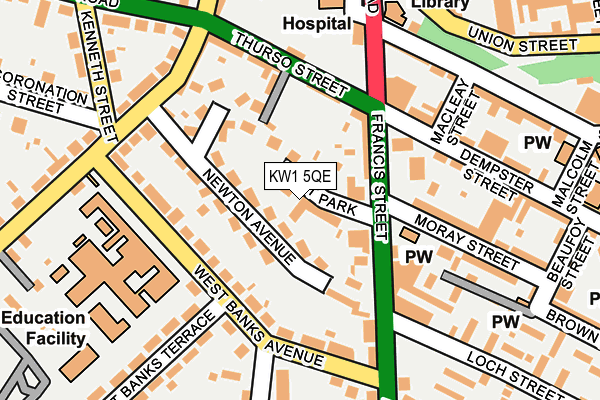 KW1 5QE map - OS OpenMap – Local (Ordnance Survey)