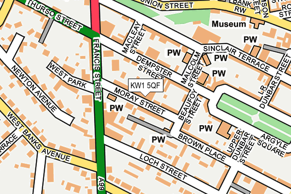 KW1 5QF map - OS OpenMap – Local (Ordnance Survey)