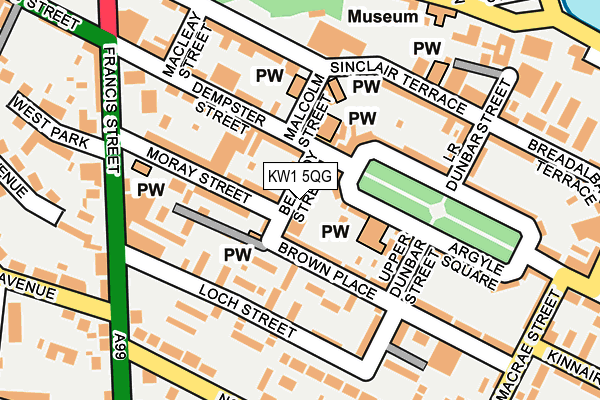 KW1 5QG map - OS OpenMap – Local (Ordnance Survey)