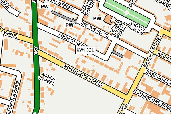 KW1 5QL map - OS OpenMap – Local (Ordnance Survey)