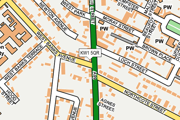 KW1 5QR map - OS OpenMap – Local (Ordnance Survey)