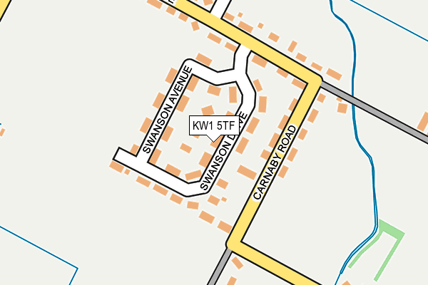 KW1 5TF map - OS OpenMap – Local (Ordnance Survey)