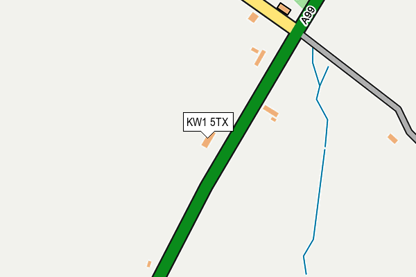 KW1 5TX map - OS OpenMap – Local (Ordnance Survey)