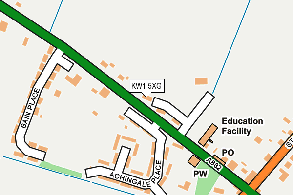 KW1 5XG map - OS OpenMap – Local (Ordnance Survey)