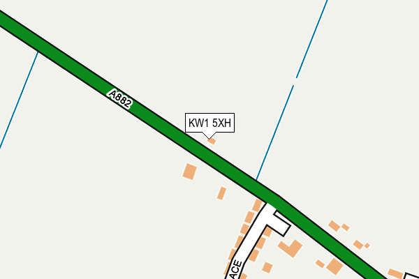 KW1 5XH map - OS OpenMap – Local (Ordnance Survey)