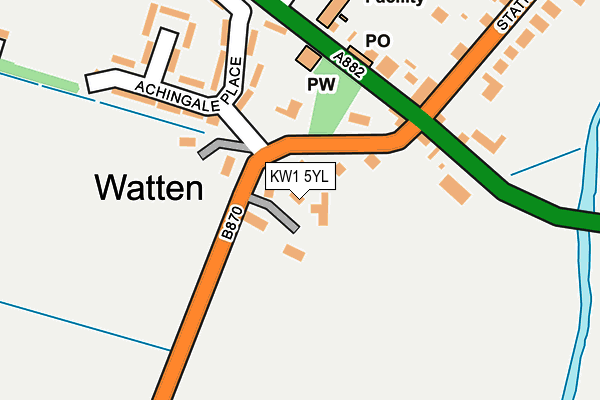 KW1 5YL map - OS OpenMap – Local (Ordnance Survey)