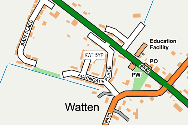 KW1 5YP map - OS OpenMap – Local (Ordnance Survey)