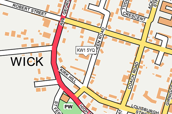 KW1 5YQ map - OS OpenMap – Local (Ordnance Survey)