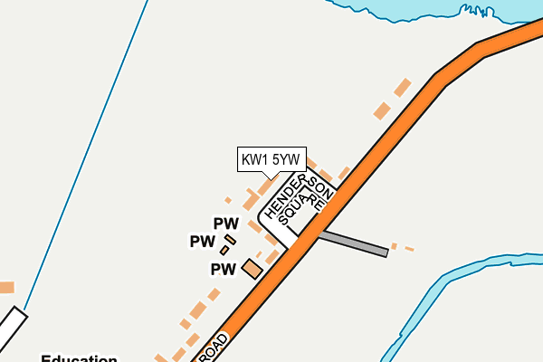 KW1 5YW map - OS OpenMap – Local (Ordnance Survey)