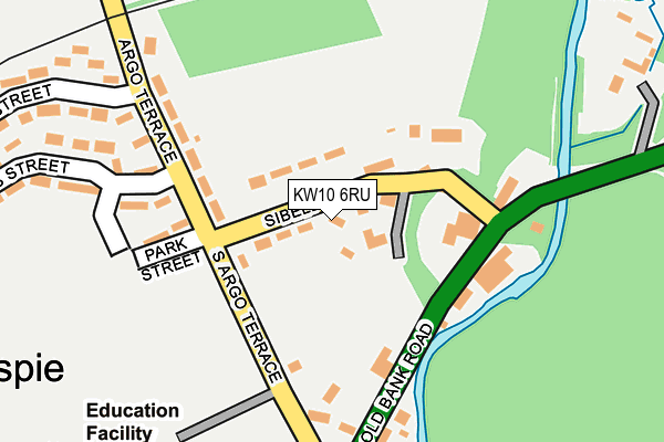 KW10 6RU map - OS OpenMap – Local (Ordnance Survey)
