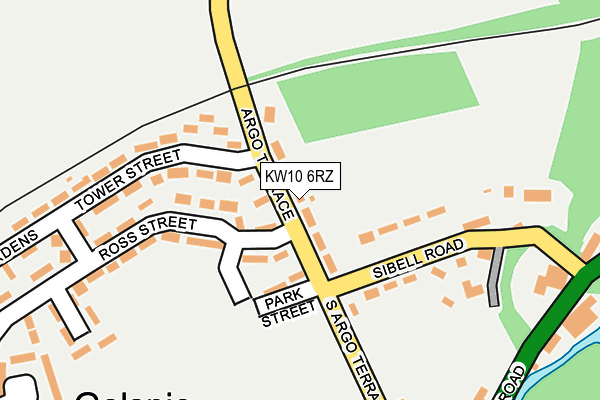 KW10 6RZ map - OS OpenMap – Local (Ordnance Survey)