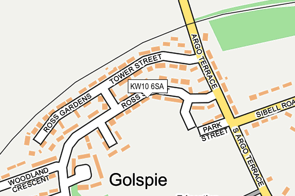KW10 6SA map - OS OpenMap – Local (Ordnance Survey)