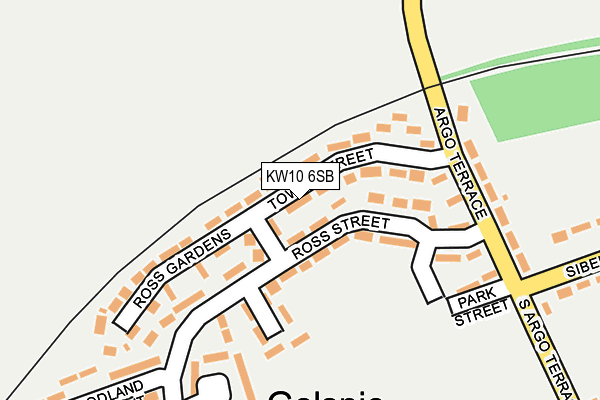 KW10 6SB map - OS OpenMap – Local (Ordnance Survey)