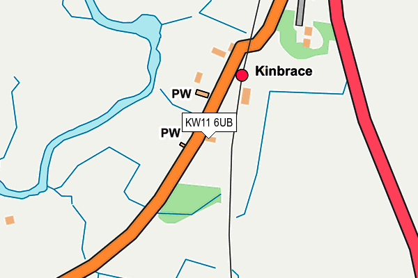 KW11 6UB map - OS OpenMap – Local (Ordnance Survey)
