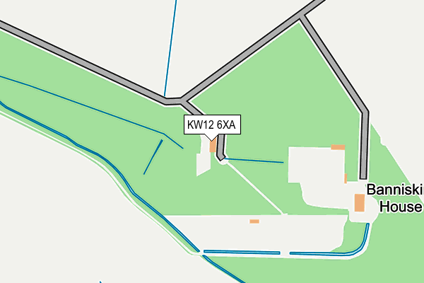 KW12 6XA map - OS OpenMap – Local (Ordnance Survey)