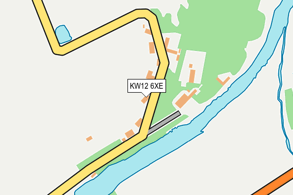 KW12 6XE map - OS OpenMap – Local (Ordnance Survey)
