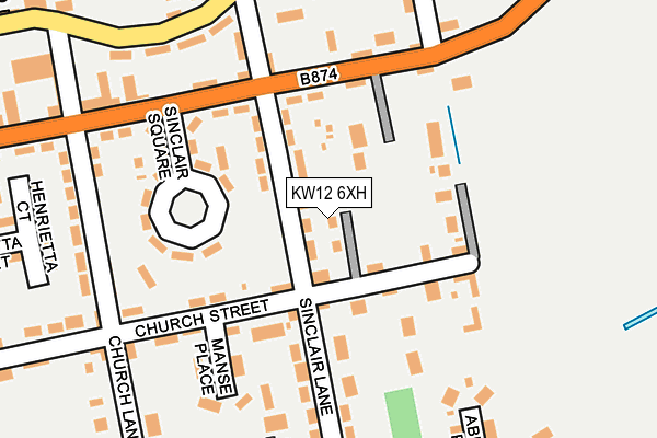 KW12 6XH map - OS OpenMap – Local (Ordnance Survey)
