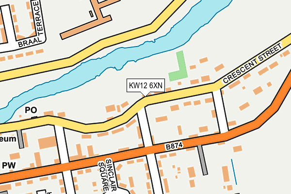 KW12 6XN map - OS OpenMap – Local (Ordnance Survey)