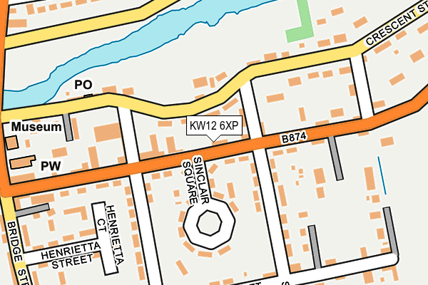 KW12 6XP map - OS OpenMap – Local (Ordnance Survey)