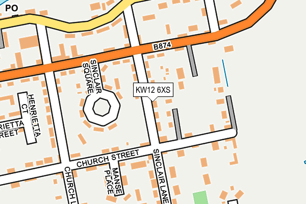 KW12 6XS map - OS OpenMap – Local (Ordnance Survey)