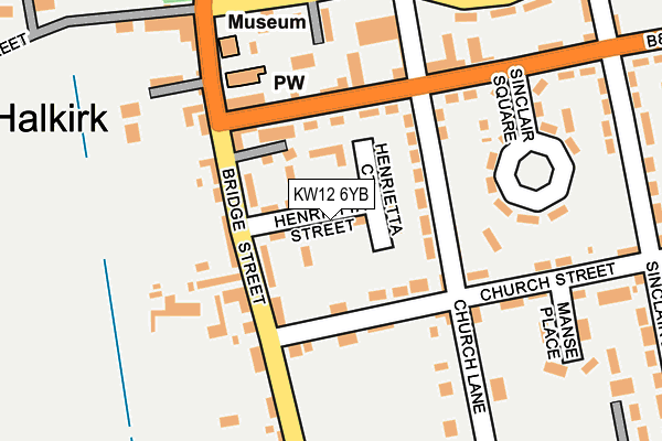 KW12 6YB map - OS OpenMap – Local (Ordnance Survey)