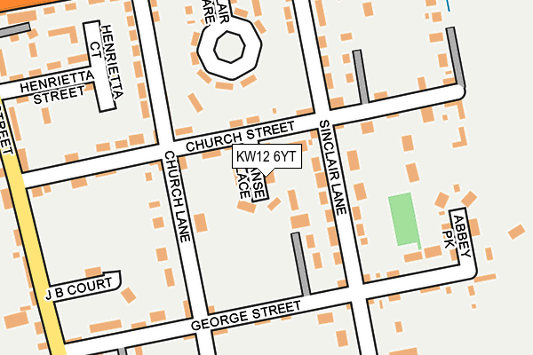 KW12 6YT map - OS OpenMap – Local (Ordnance Survey)